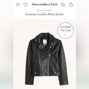 Genuine leather jacket- Abercrombie and Fitch